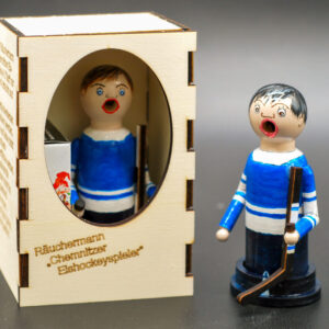 Miniräuchermann „Chemnitzer Eishockeyspieler“